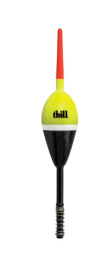Thill Night N Day Glow Float Fishing Spring Float Yellow Black 1" Oval