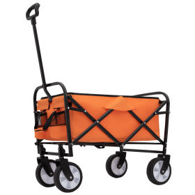 Collapsible Foldable Wagon Cart Beach Wagon Heavy Duty Utility Cart Utility Wagon Grocery Cart for for Camping Shopping Sports Gardeing Fishing S